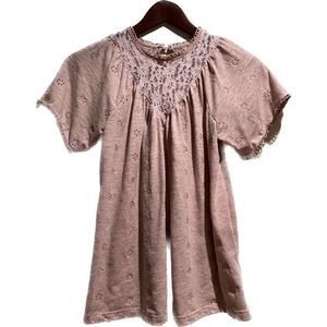 😊 5 FOR 15 😊 Knox Rose Pink Lace Yoke Collar Top